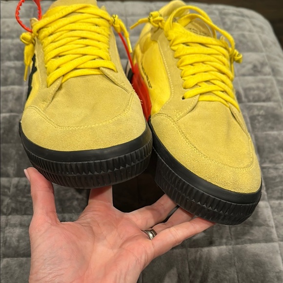 Off-White Size 46 / 13 Yellow Men's Low top Vulcanized Sneakers - Picture 8 of 16